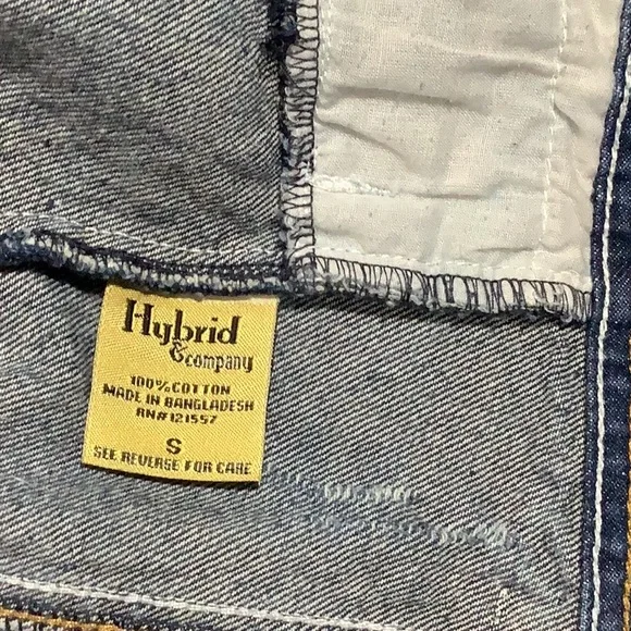 Upcycled Hybrid & Company Denim Jacket Sz S - Picture 6 of 13